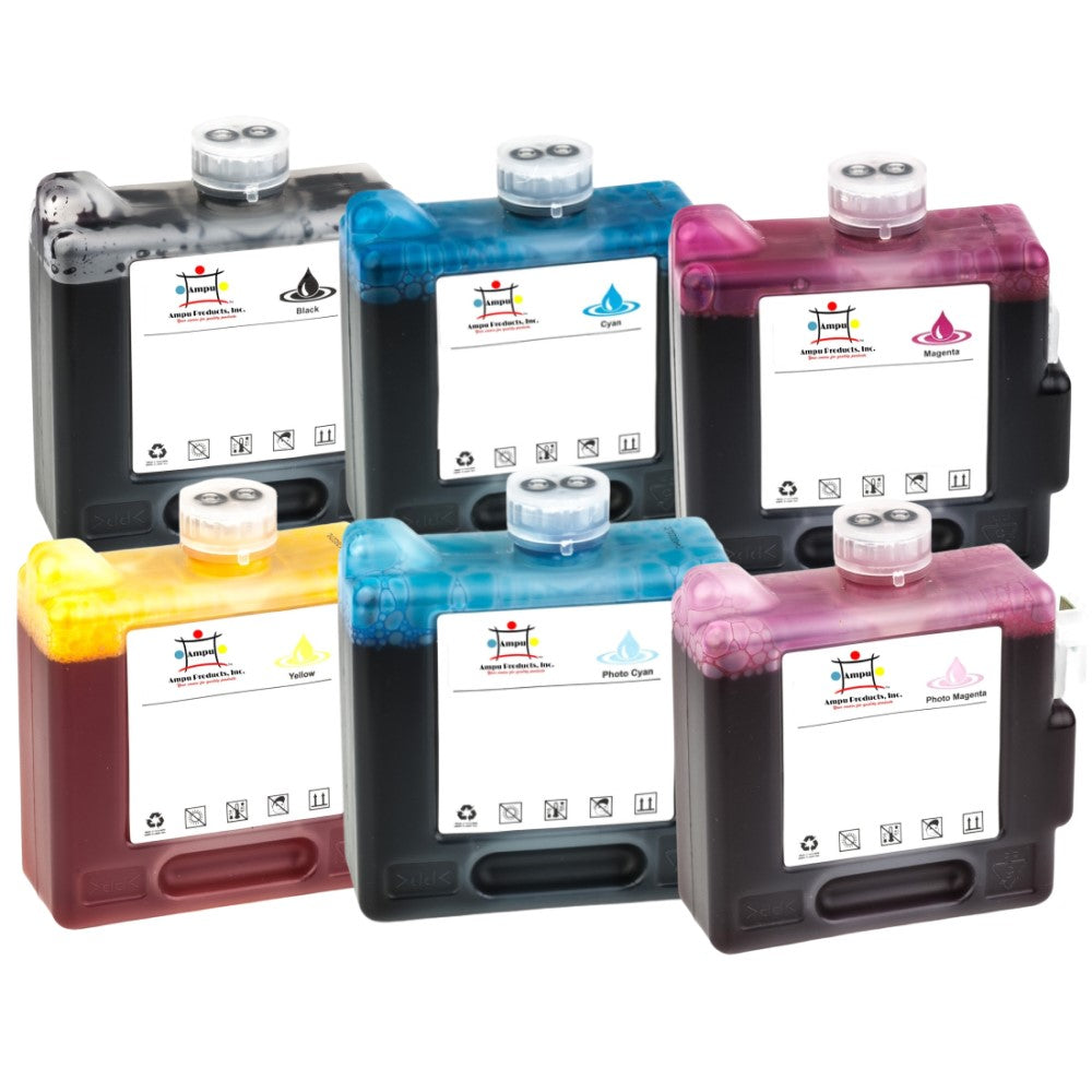 Compatible Ink Cartridge Replacement For CANON 8368A001, 8369A001, 8370A001, 8367A001, 8371A001, 8372A001 (BCI-1421C, M, Y, BK, PC, PM) Cyan, Magenta, Yellow, Black, Photo Cyan, Photo Magenta (330 ML) 6-Pack