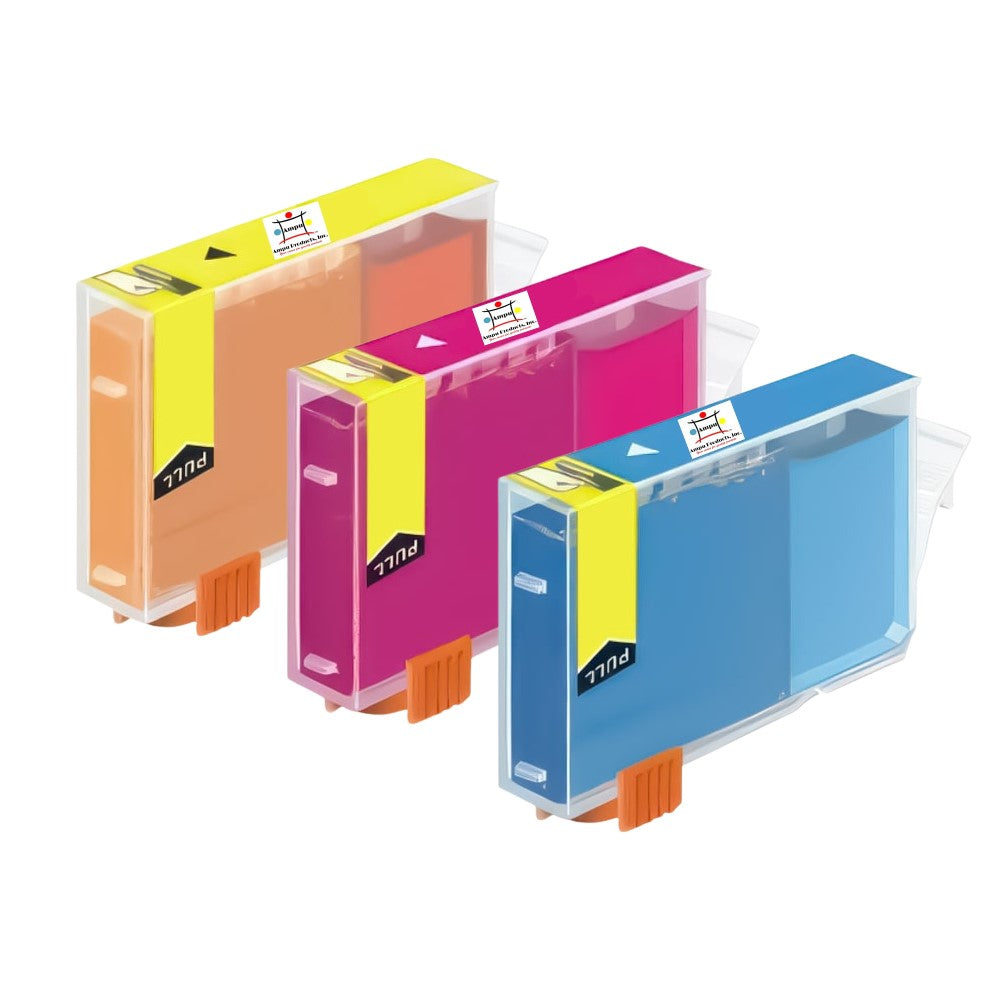 Compatible Ink Cartridge Replacement For CANON 4706A003, 4707A003, 4708A003 (BCI-6C, BCI-6M, BCI-6Y) Cyan, Magenta, Yellow (13ML) 3-Pack