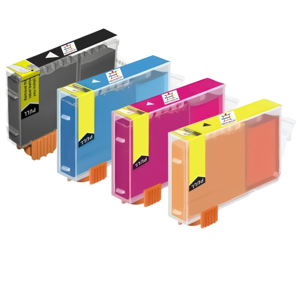 Compatible Ink Cartridge Replacement For CANON 4706A003, 4707A003, 4708A003, 4705A003 (BCI-6C, BCI-6M, BCI-6Y, BCI-6BK) Cyan, Magenta, Yellow, Black (13ML) 4-Pack