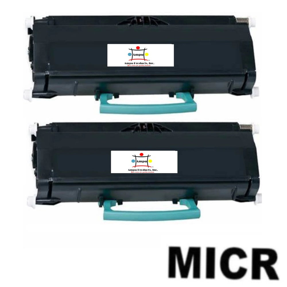Compatible Toner Cartridge Replacement For LEXMARK E360H21A (High Yield Black) 9K YLD W/Micr (2-Pack)