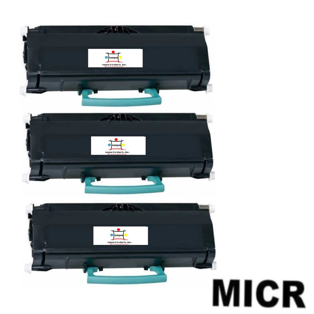 Compatible Toner Cartridge Replacement For LEXMARK E360H21A (High Yield Black) 9K YLD W/Micr (3-Pack)