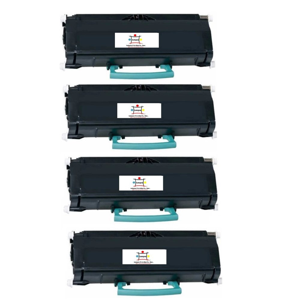 Compatible Toner Cartridge Replacement For LEXMARK E360H21A (High Yield Black) 9K YLD (4-Pack)