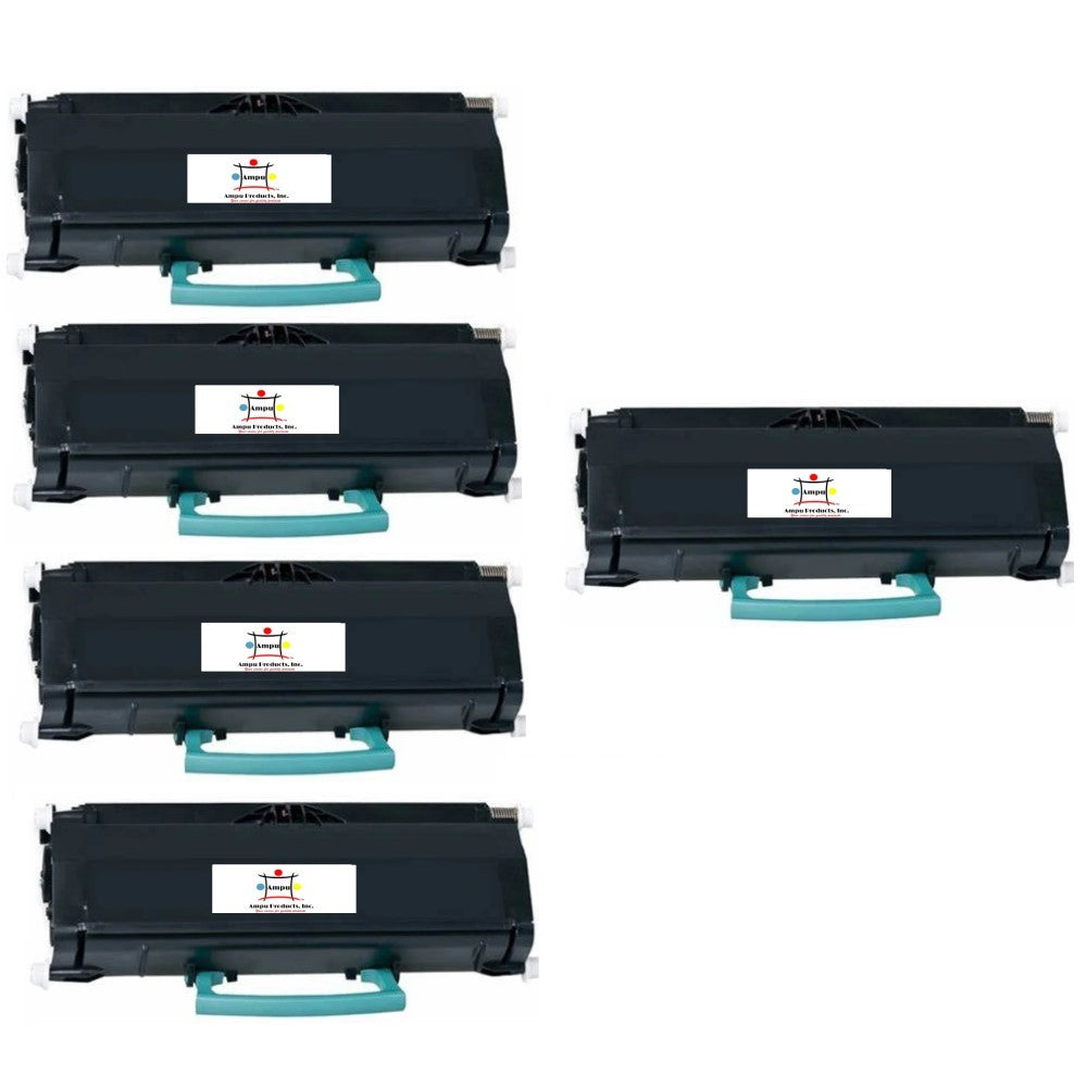 Compatible Toner Cartridge Replacement For LEXMARK E360H21A (High Yield Black) 9K YLD (5-Pack)