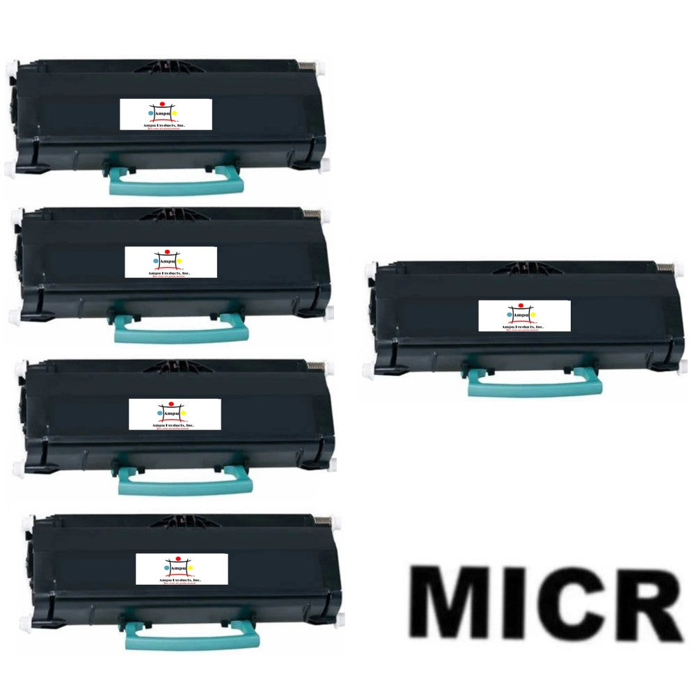 Compatible Toner Cartridge Replacement For LEXMARK E360H21A (High Yield Black) 9K YLD W/Micr (5-Pack)