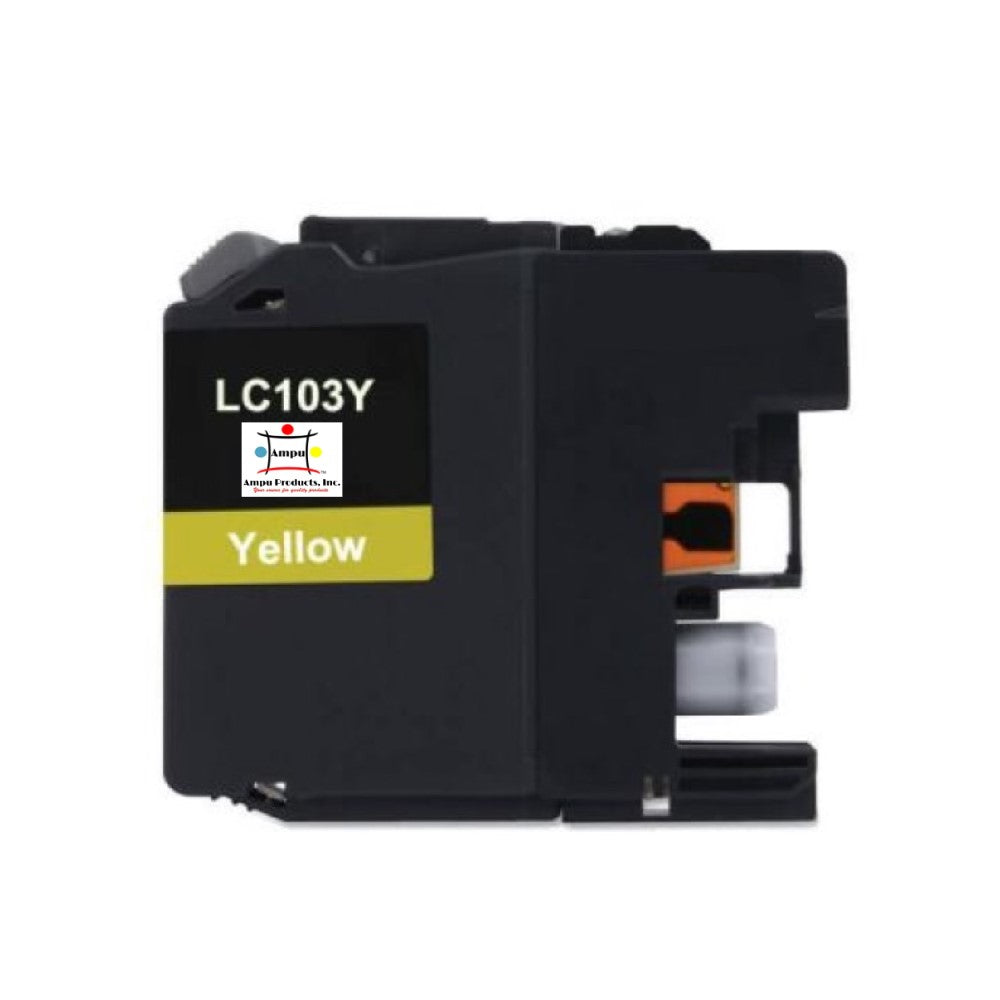 Compatible Toner Cartridge Replacement For Brother LC103Y (LC-103Y) Yellow (600 YLD)