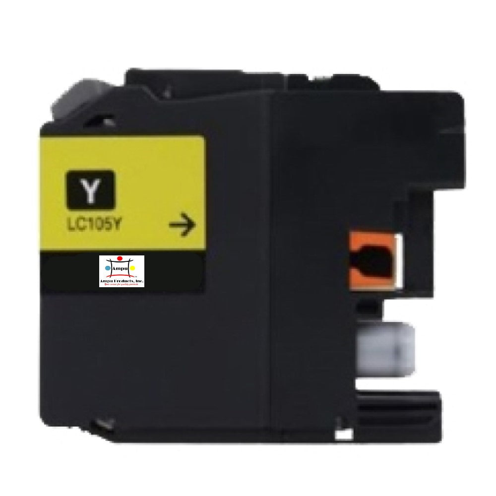 Compatible Toner Cartridge Replacement For Brother LC105Y (LC-105Y) Yellow (1.2K YLD)