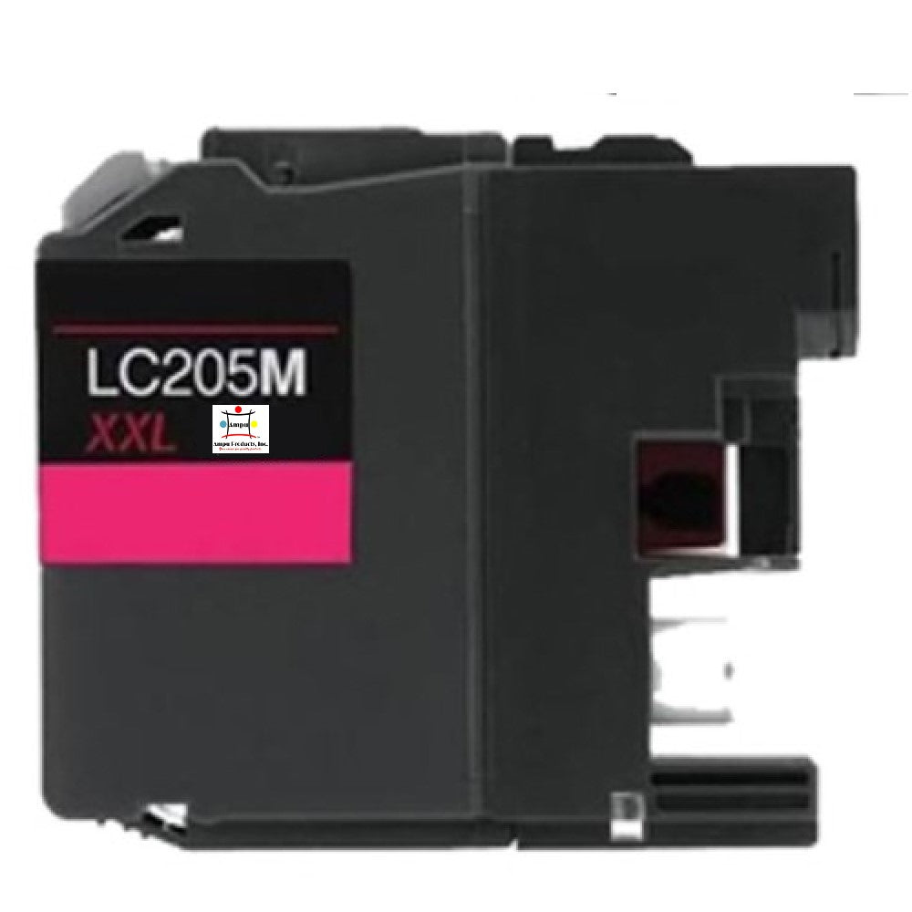 Compatible Ink Cartridge Replacement For BROTHER LC205M (LC-205M XXL) Magenta (1.2K YLD)