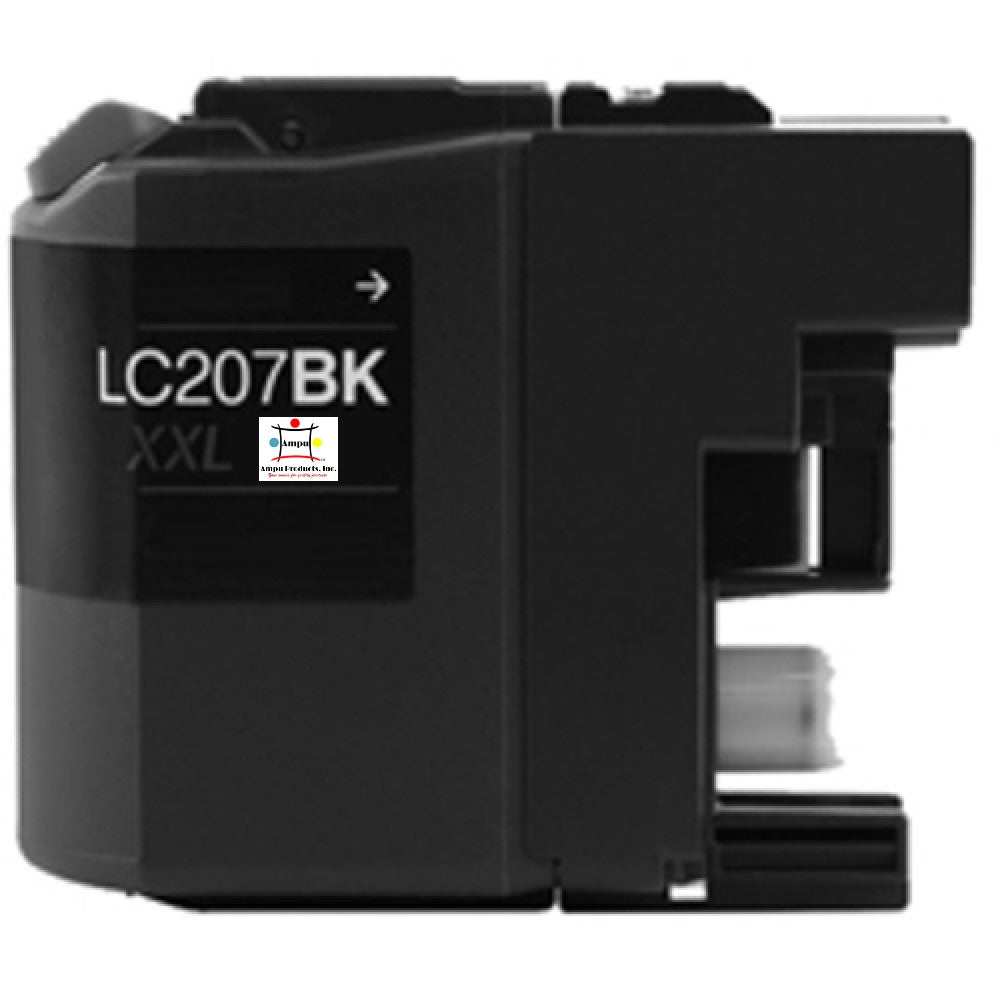 Compatible Ink Cartridge Replacement For BROTHER LC207BK (LC-207BK XXL) Black (1.2K YLD)