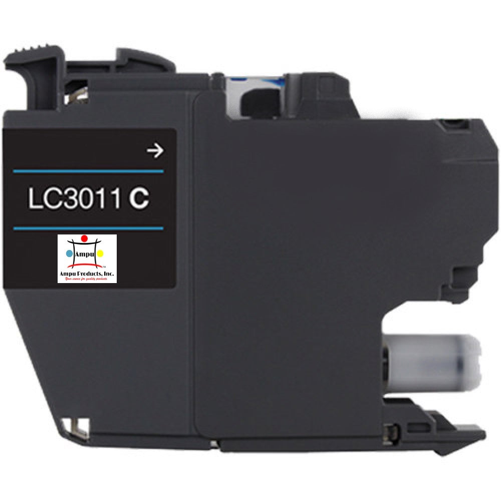 Compatible Ink Cartridge Replacement For BROTHER LC3011C (LC-3011C) Cyan (200 YLD)