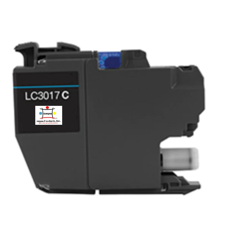 Compatible Ink Cartridge Replacement For BROTHER LC-3017C (LC3017C) Cyan (550 YLD)