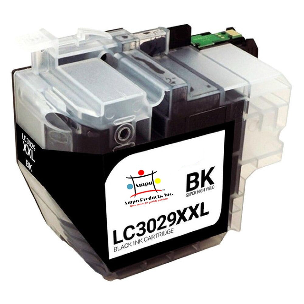 Compatible Ink Cartridge Replacement For BROTHER LC3029BK (LC-3029BK XXL) Black (3K YLD)