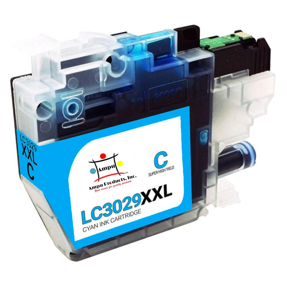 Compatible Ink Cartridge Replacement For BROTHER LC3029C (LC-3029C XXL) Cyan (1.5K YLD)