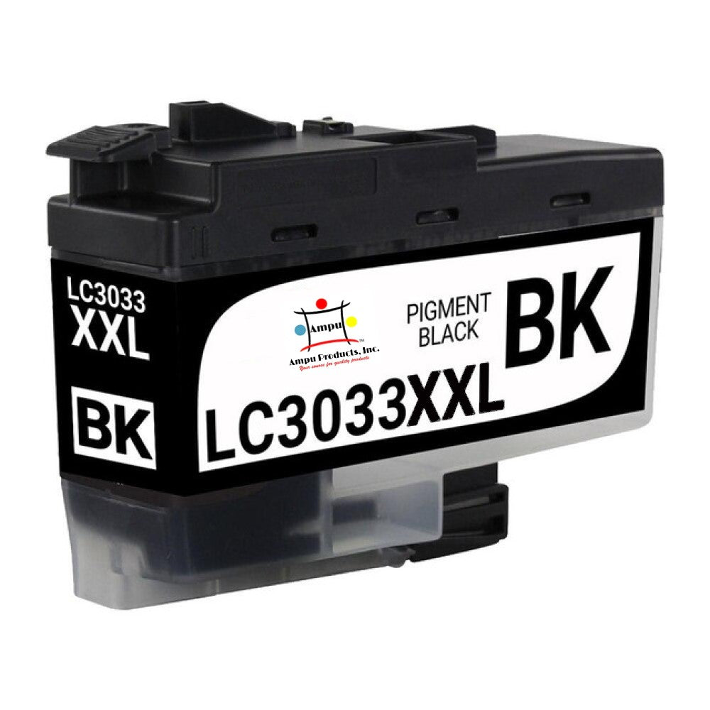 Compatible Ink Cartridge Replacement For BROTHER LC3033BK (LC-3033BK XXL) Black (3K YLD)