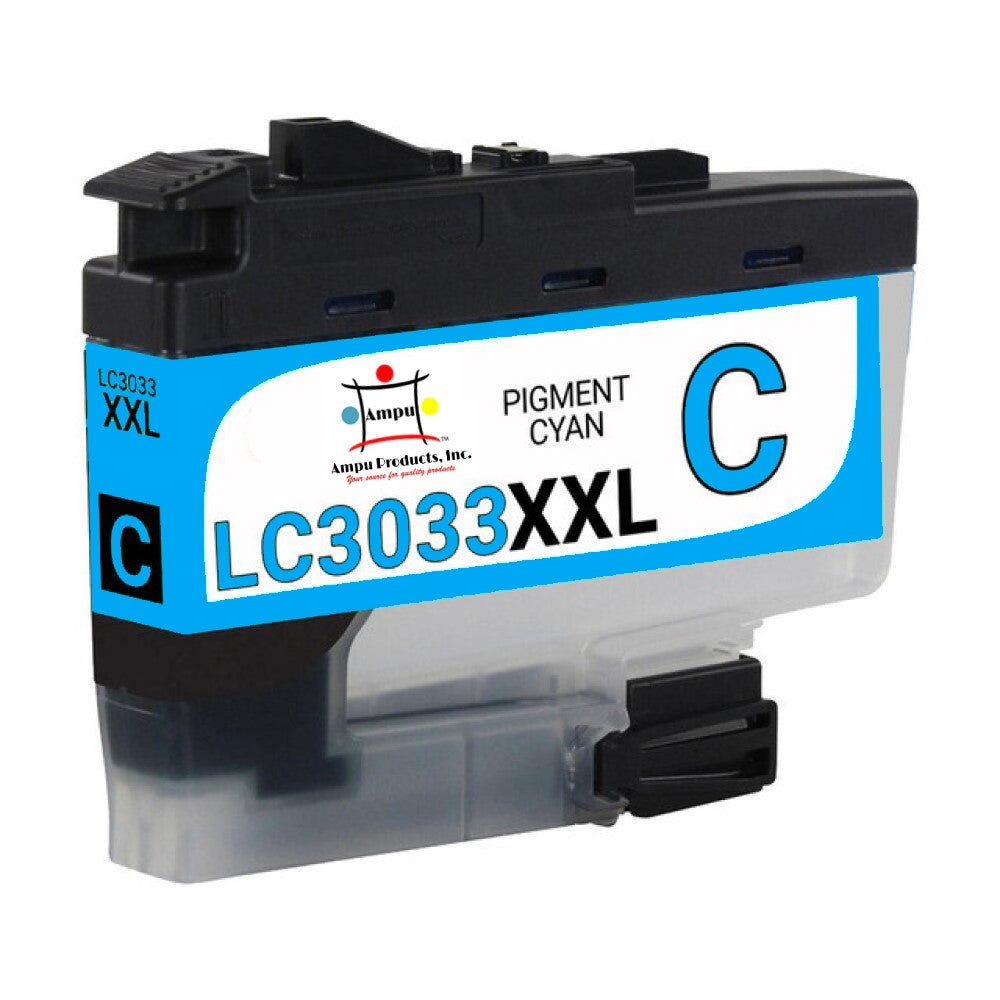 Compatible Ink Cartridge Replacement For BROTHER LC3033C (LC-3033C XXL) Cyan (1.5K YLD)