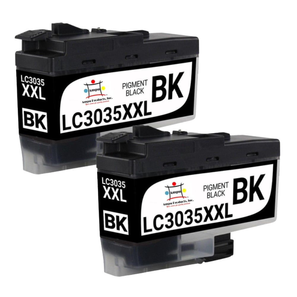 Compatible Ink Cartridge Replacement For BROTHER LC3035BK (LC-3035BK XXL) Black (6K YLD) 2-Pack