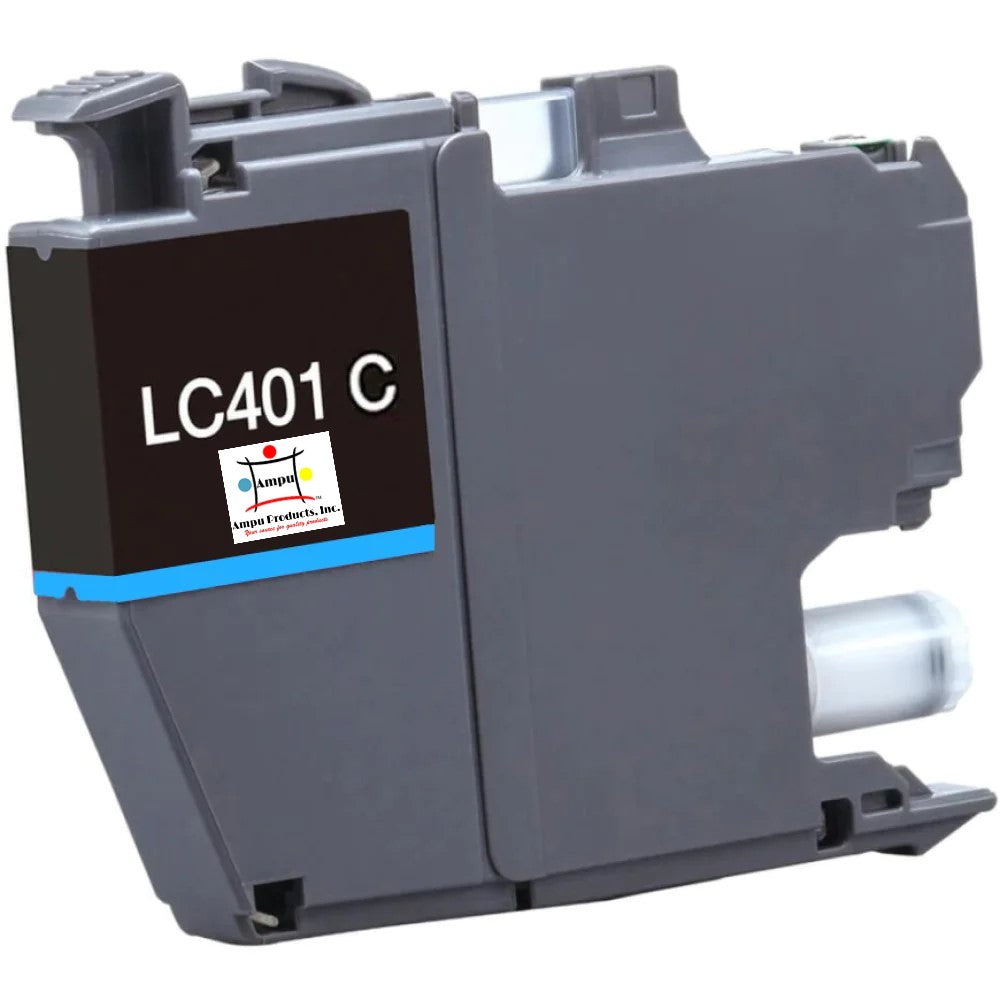 Compatible Ink Cartridge Replacement For BROTHER LC401C (LC-401C) Cyan (200 YLD)