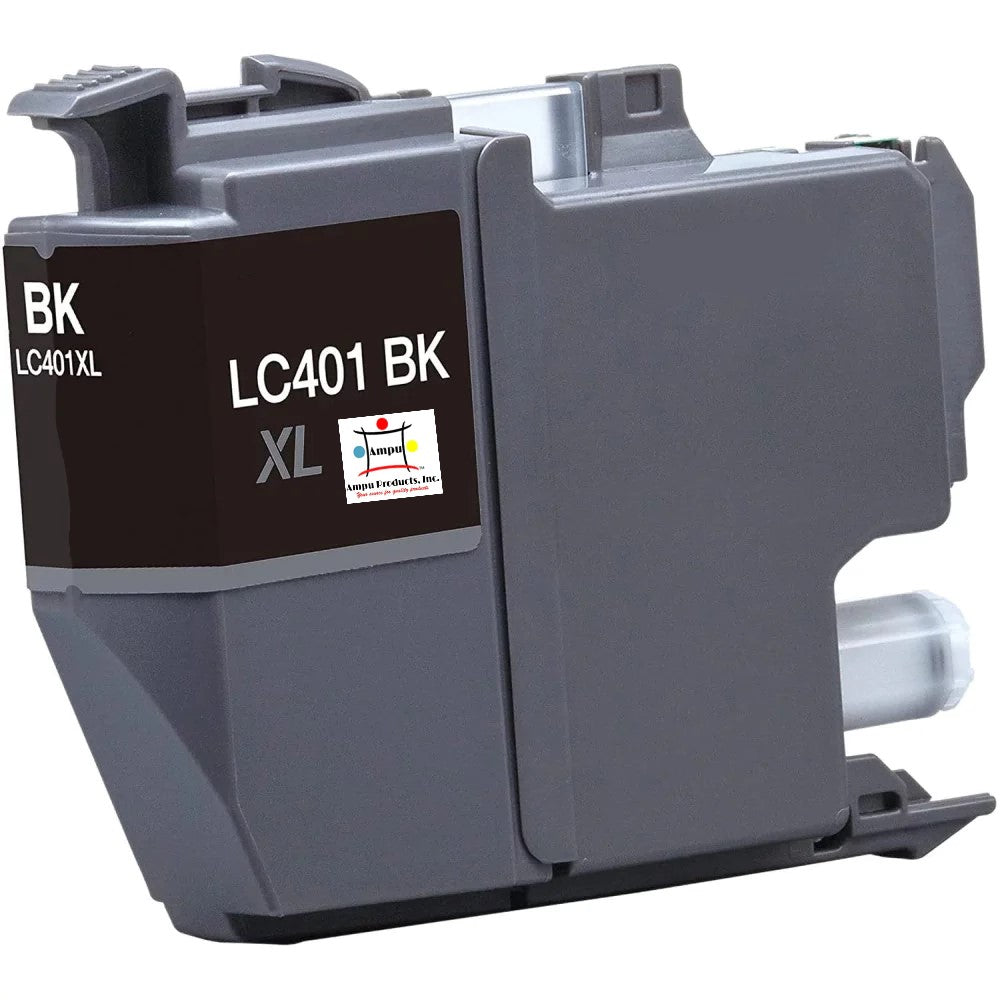 Compatible Ink Cartridge Replacement For BROTHER LC401XLBK (LC-401BK XL) Black (500 YLD)