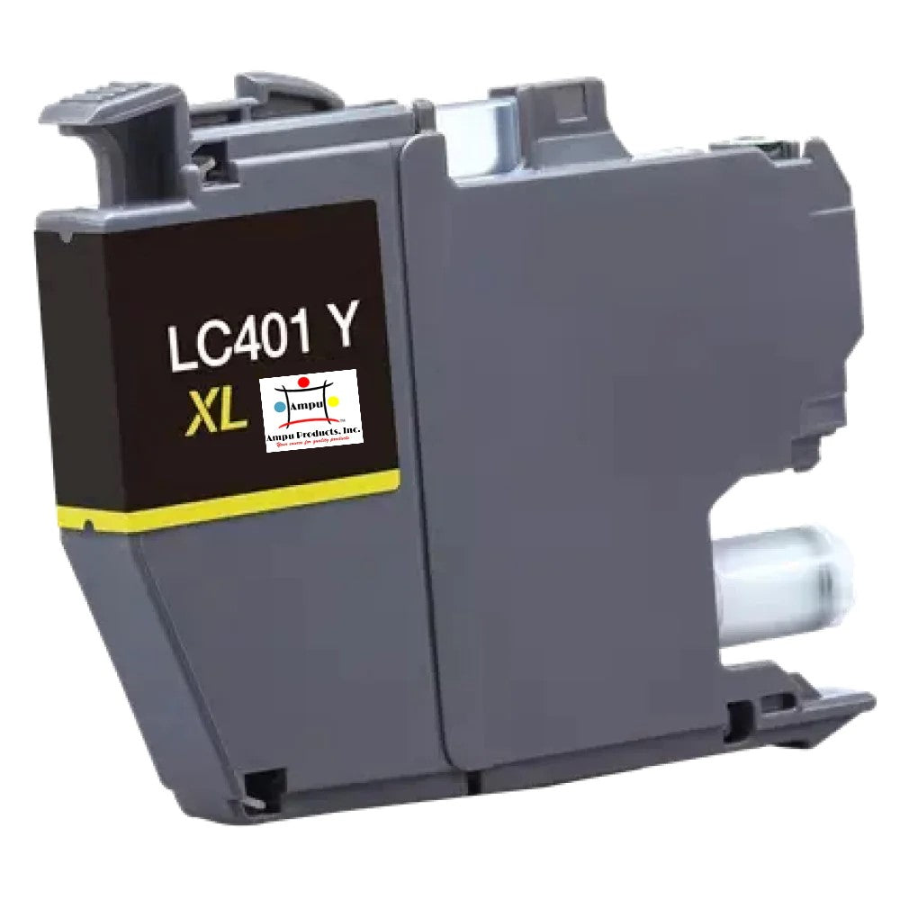 Compatible Ink Cartridge Replacement For BROTHER LC401XLY (LC-401Y XL) Yellow (500 YLD)