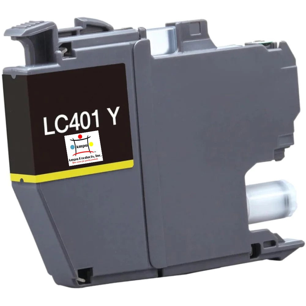 Compatible Ink Cartridge Replacement For BROTHER LC401Y (LC-401Y) Yellow (200 YLD)