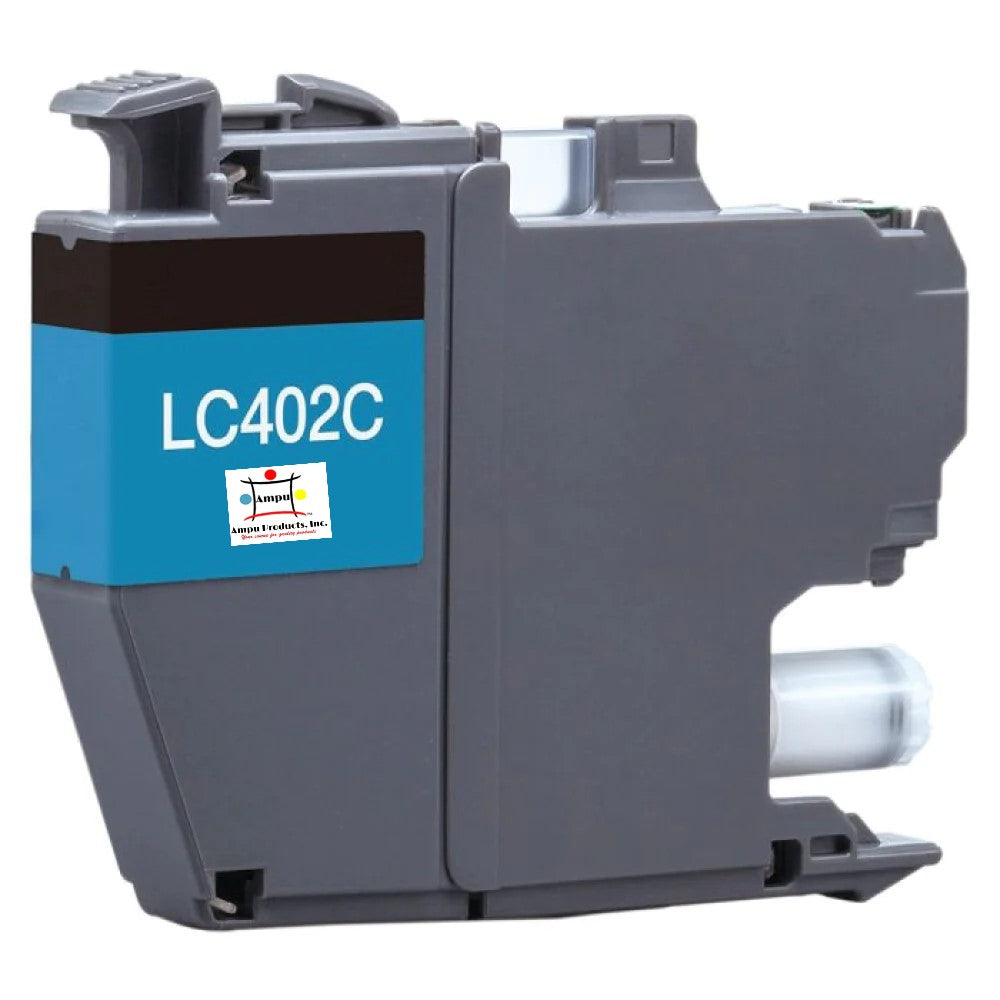 Compatible Ink Cartridge Replacement For BROTHER LC402C (LC-402C) Cyan (550 YLD)