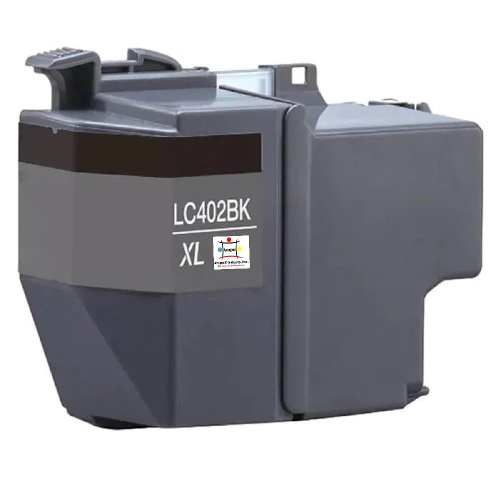 Compatible Ink Cartridge Replacement For BROTHER LC402XLBK (LC-402BK XL) Black (3K YLD) 2-Pack