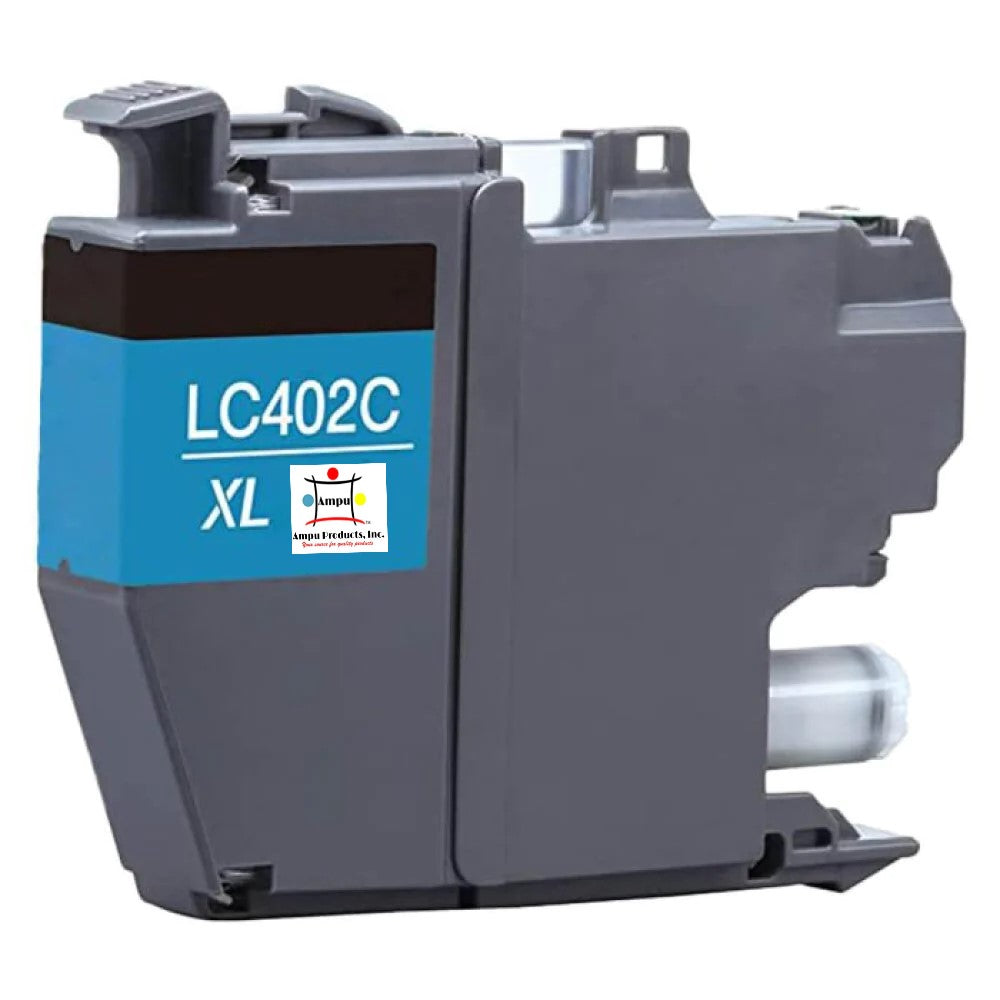 Compatible Ink Cartridge Replacement For BROTHER LC402XLC (LC-402C XL) Cyan (1.5K YLD)
