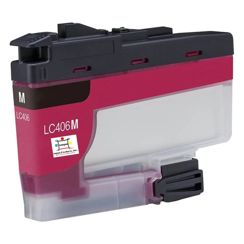 Compatible Ink Cartridge Replacement For BROTHER LC406M (LC-406M) Magenta (1.5K YLD)