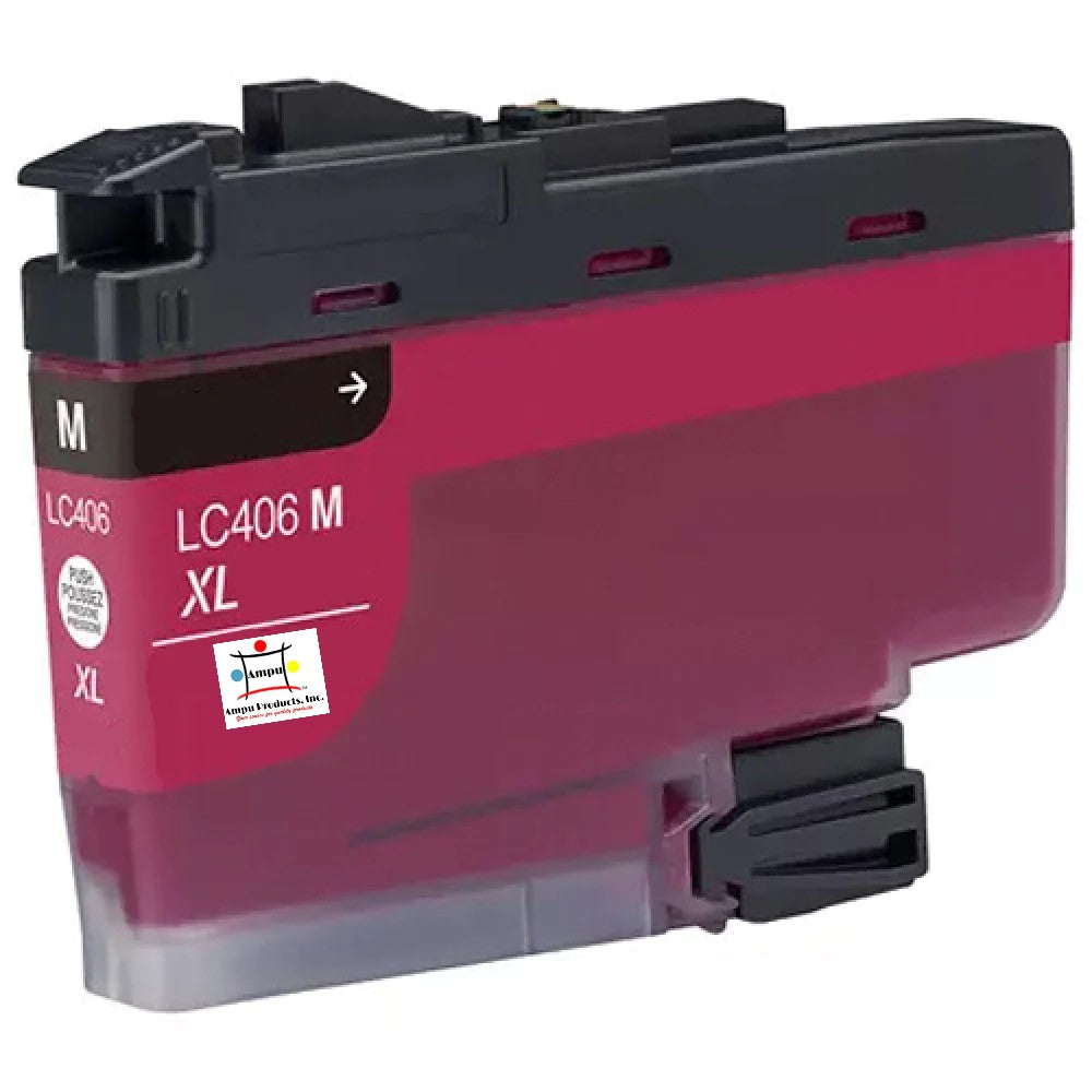 Compatible Ink Cartridge Replacement For BROTHER LC406XLM (LC-406M XL) Magenta (5K YLD)
