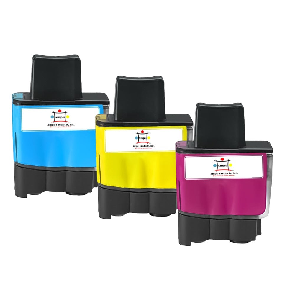 Compatible Ink Cartridge Replacement For BROTHER LC41C, LC41M, LC41Y (LC-41C, LC-41Y, LC-41M) Yellow, Magenta, Cyan (400 YLD) 3-Pack