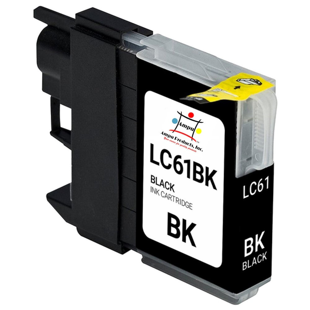 Compatible Ink Cartridge Replacement For BROTHER LC61BK (LC-61BK) Black (450 YLD)