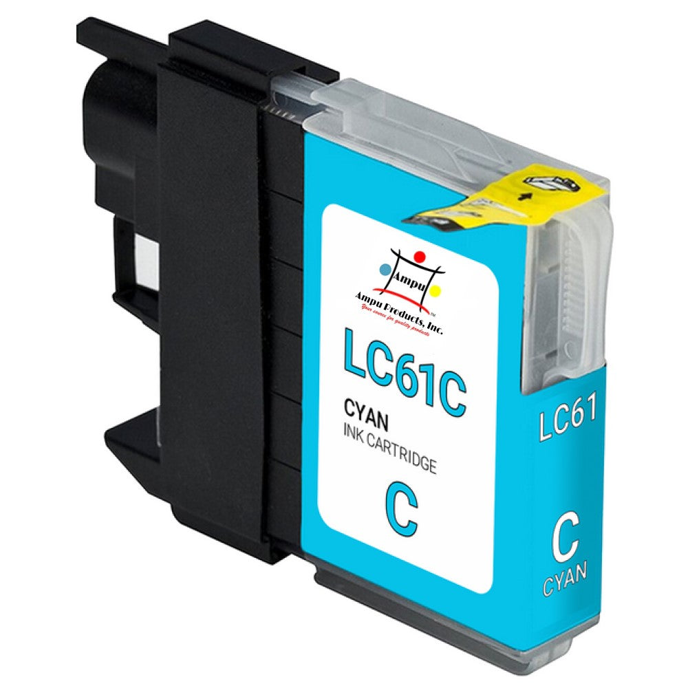 Compatible Ink Cartridge Replacement For BROTHER LC61C (LC-61C) Cyan (325 YLD)