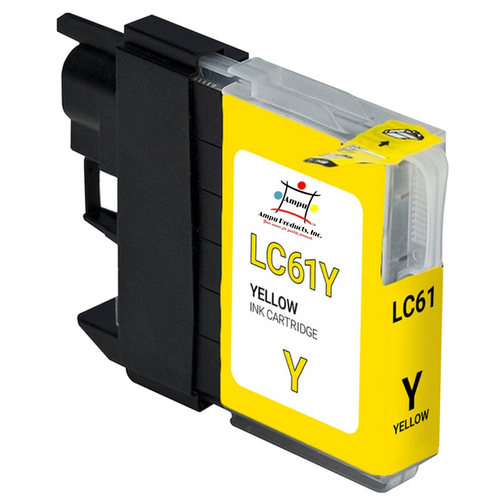 Compatible Ink Cartridge Replacement For BROTHER LC61Y (LC-61Y) Yellow (325 YLD)