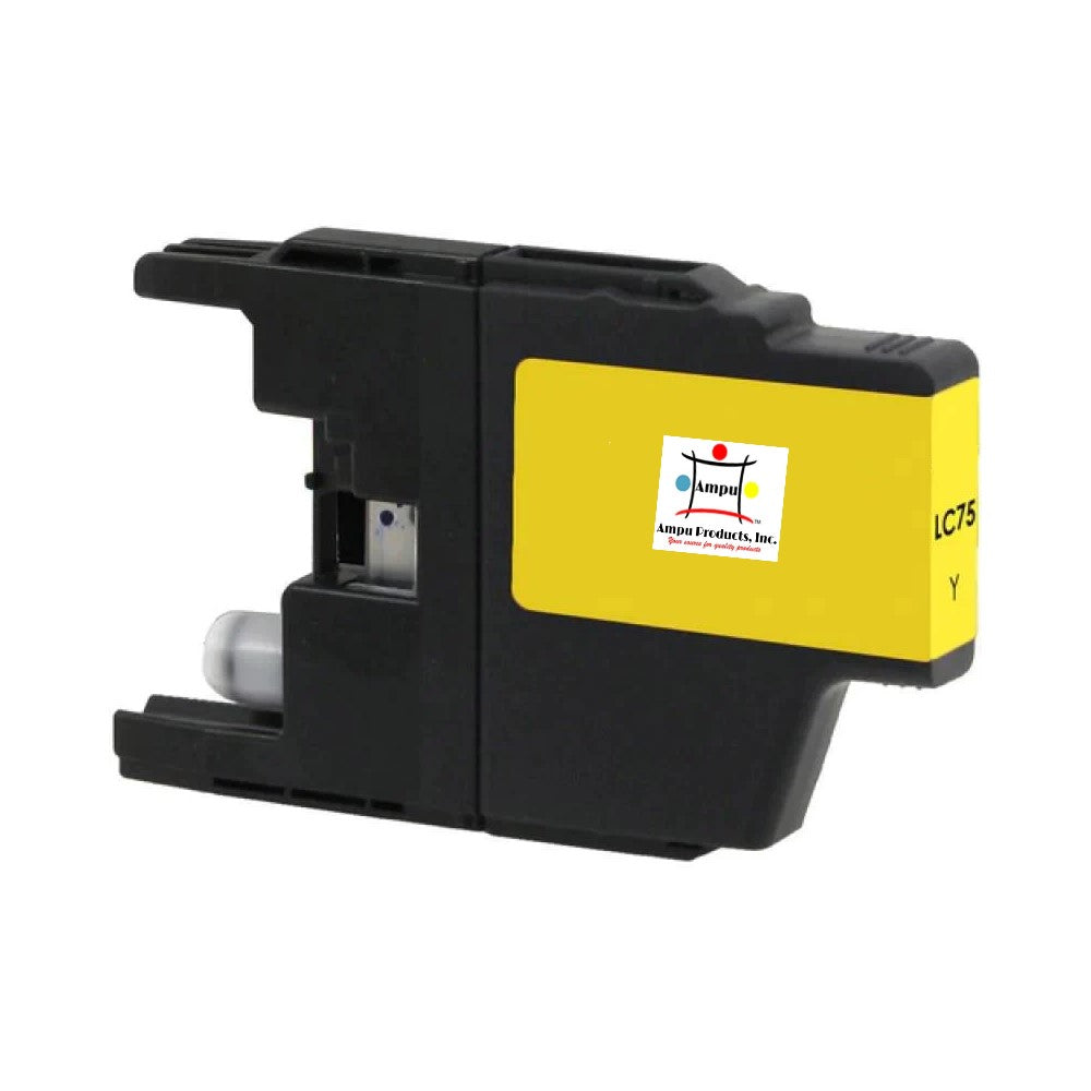 Compatible Ink Cartridge Replacement For BROTHER LC75Y (LC-75Y) Yellow (600 YLD)