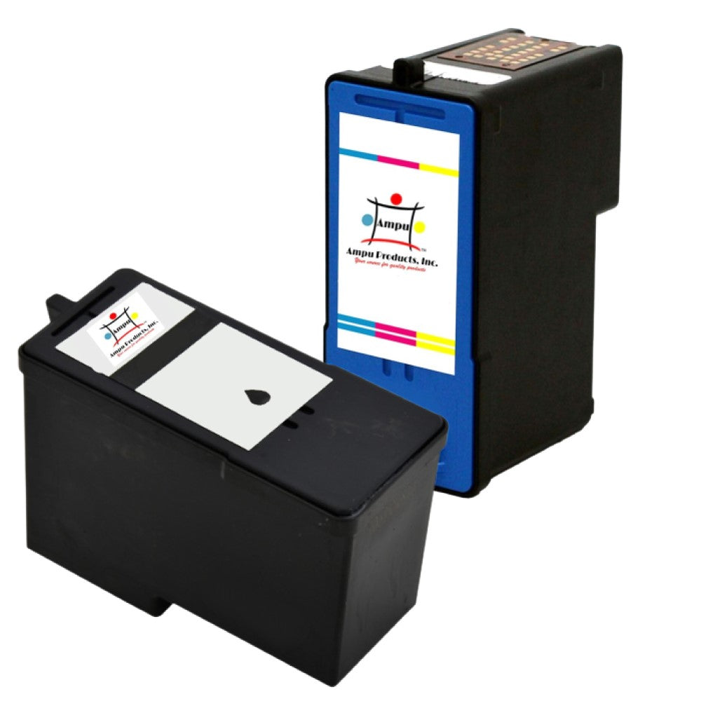 Compatible Ink Cartridge Replacement For DELL M4646, M4640 (Series 5) Black-483 Pages, Color-560 Pages (2-Pack)
