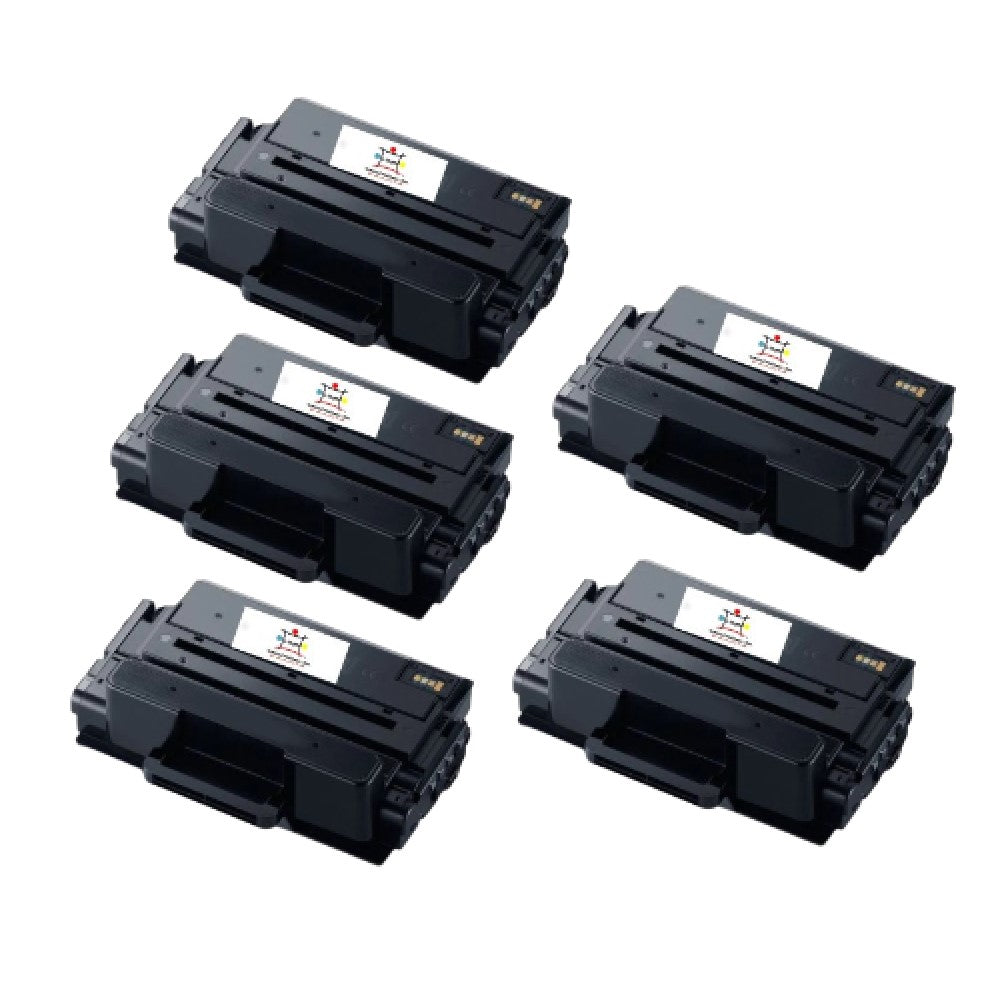 Compatible Toner Cartridge Replacement For SAMSUNG MLT-D203U (MLTD203U) Ultra High Black (15K YLD) 5-Pack