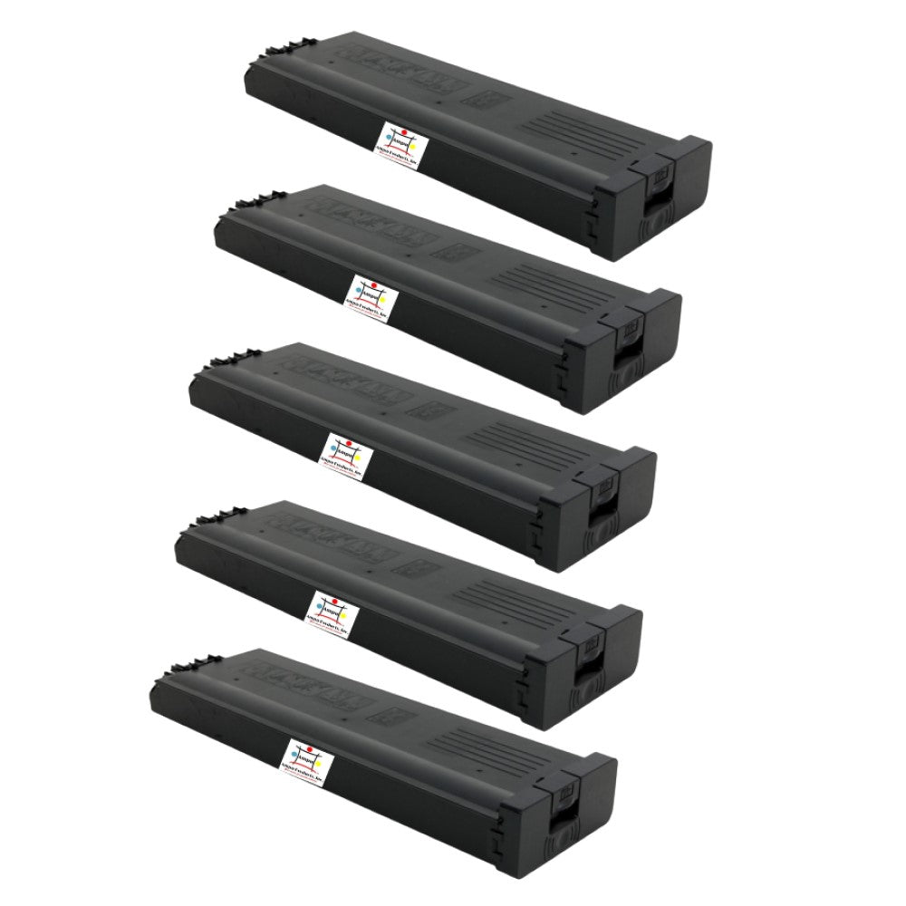 Compatible Toner Cartridge Replacement For SHARP MX45NTBA (MX-45NTBA) Black (36K YLD) 5-Pack