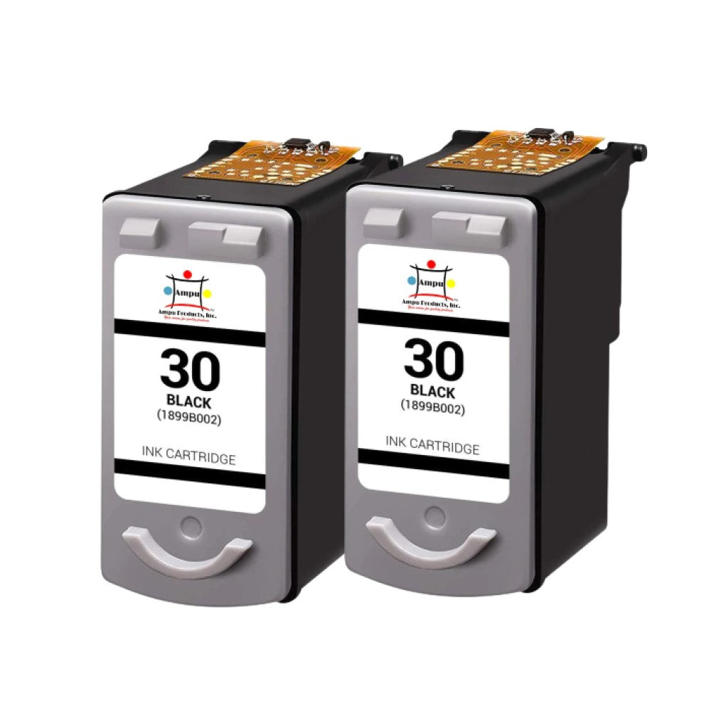 Compatible Toner Cartridge Replacement For CANON 1899B002AA (PG30) Black (11ML) 2-Pack