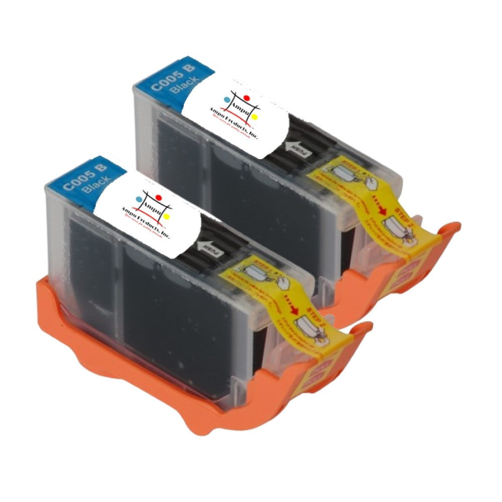 Compatible Ink Cartridge Replacement For CANON 0628B002 (PGI-5BK) Black (500 YLD) 2-Pack