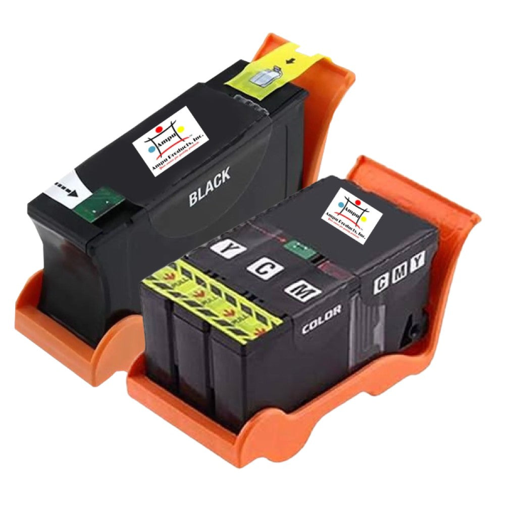 Compatible Ink Cartridge Replacement For DELL T093N/T094N (Black/ Tri-Color) 16ML (2-Pack)