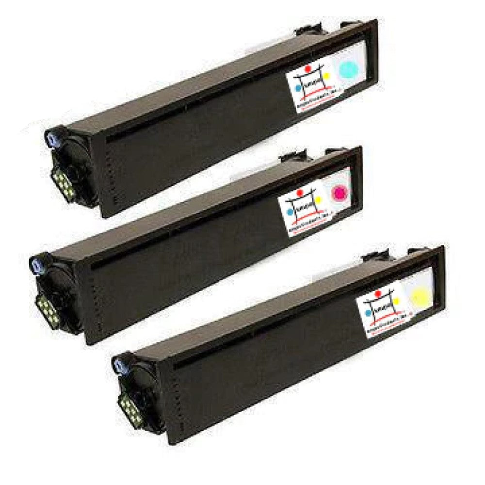 Compatible Toner Cartridge Replacement For TOSHIBA 1- TFC25C, 1- TFC25M, 1-TFC25Y (Cyan, Magenta, Yellow) 26.8K YLD (3-Pack)