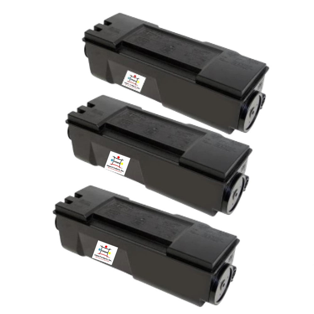 Compatible Toner Cartridge Replacement For KYOCERA MITA TK122 (TK-122, 1T02G60US0) Black (7.2K YLD) 3-Pack