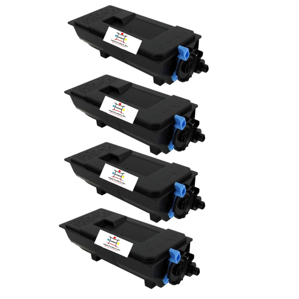 Compatible Toner Cartridge Replacement For KYOCERA TK3162 (TK-3162, 1T02T90US0) Black (12.5K YLD) 4-Pack