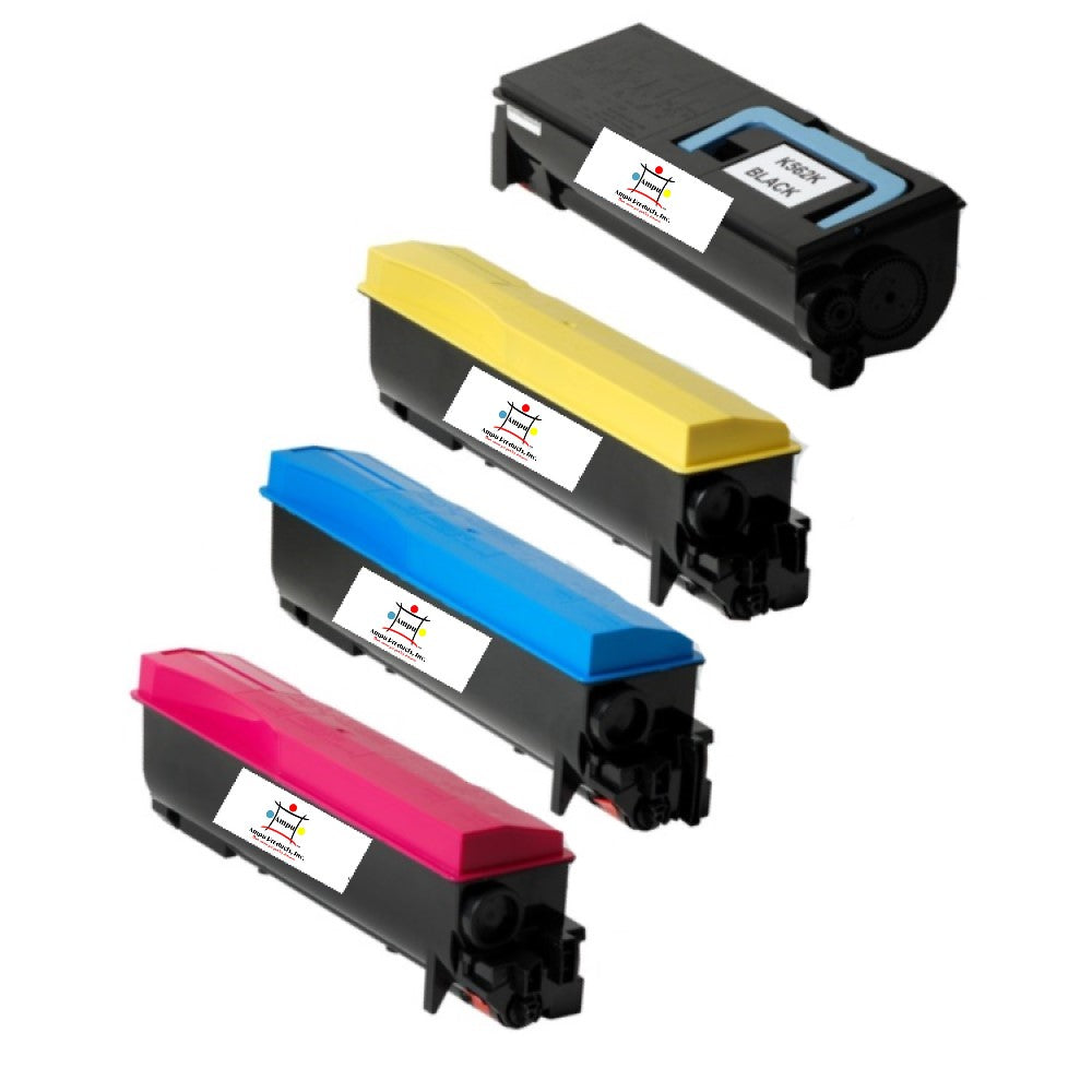 Compatible Toner Cartridge Replacement For KYOCERA MITA TK562K, TK562C, TK562M, TK562Y (1T02HN0US0, 1T02HNCUS0, 1T02HNBUS0, 1T02HNAUS0) Black, Cyan, Magenta, Yellow (12K YLD-Black, 10K YLD-Color) 4-Pack