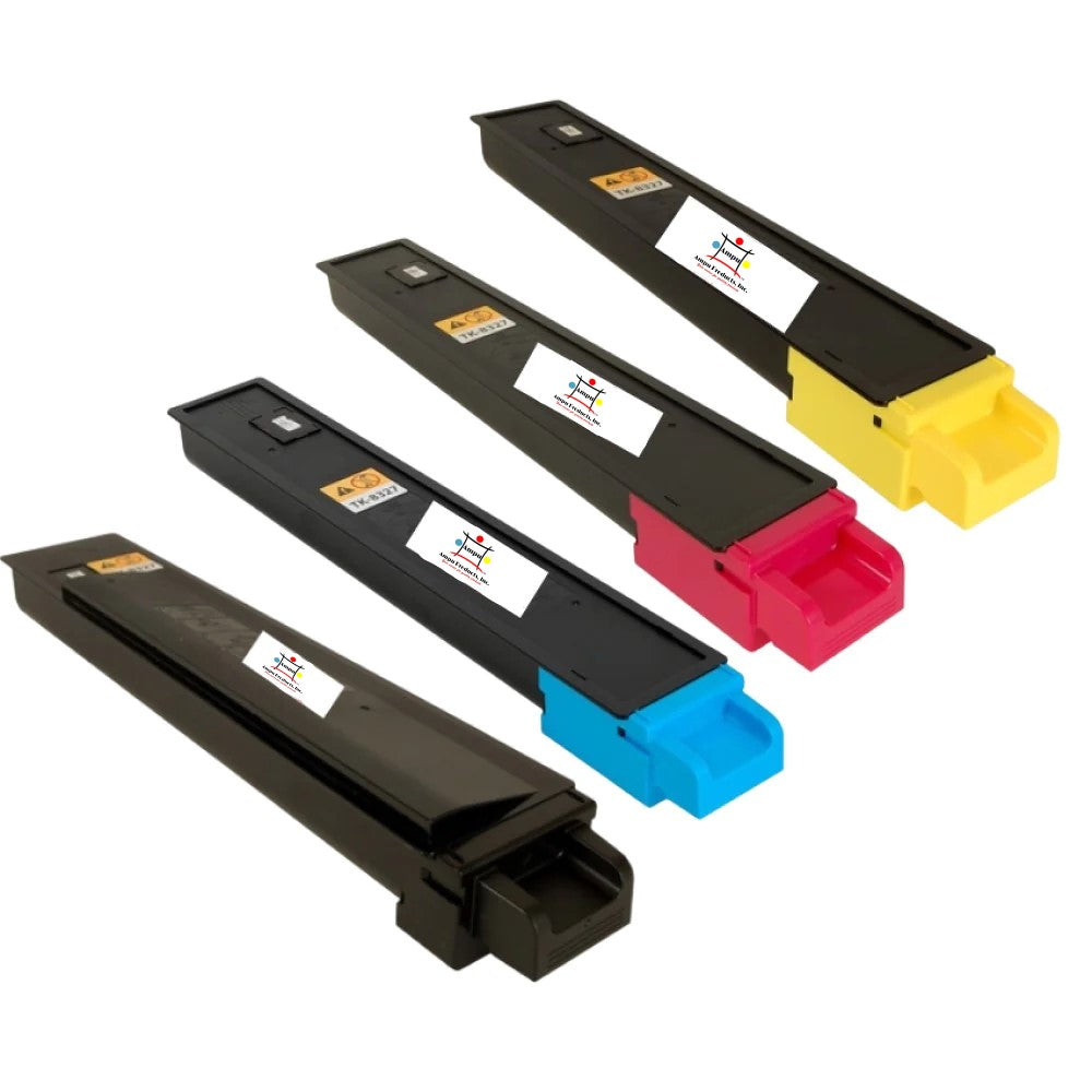 Compatible Toner Cartridge Replacement For Kyocera Mita TK8327C, TK8327Y, TK8327M, TK8327K (TK-8327C; TK-8327M; TK-8327Y; TK-8327K) Cyan, Magenta, Yellow, Black (4-Pack)