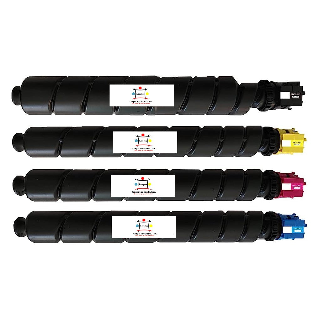 Compatible Toner Cartridge Replacement For Kyocera Mita 1T02RLACS0; 1T02RLBCS0; 1T02RLCCS0; 1T02RL0CS0 (TK-8337Y; TK-8337M; TK-8337C; TK-8337K) Yellow, Magenta, Cyan, Black (4-Pack)