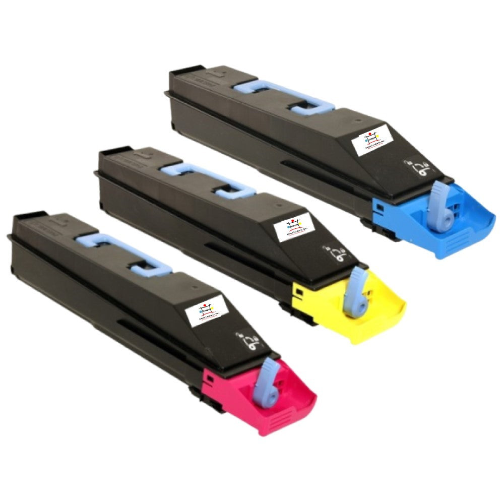 Compatible Toner Cartridge Replacement For Kyocera Mita TK867C; TK867M; TK867Y (1T02JZ0US0, 1T02JZCUS0, 1T02JZAUS0) Cyan, Magenta, Yellow (3 Pack)