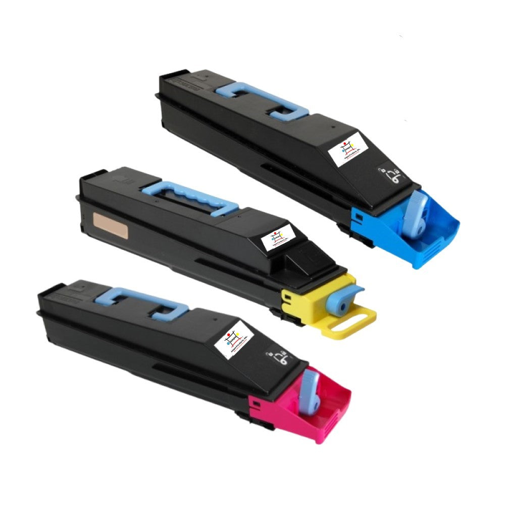 Compatible Toner Cartridge Replacement For Kyocera Mita TK882C, TK882Y, TK882M (1T02KACUS0, 1T02KABUS0, 1T02KAAUS0) Cyan, Yellow, Magenta (18K YLD) 3-Pack