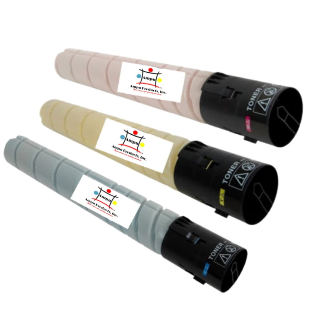 Compatible Toner Cartridge Replacement For KONICA MINOLTA A8K3230, A8K3330, A8K3430 (TN-221C, TN-221M, TN-221Y) Cyan, Yellow, Magenta (21K YLD) 3-Pack