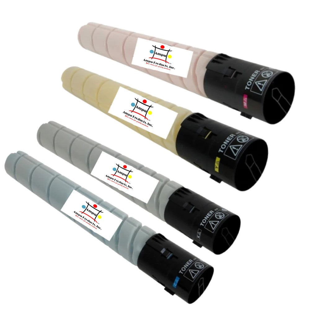 Compatible Toner Cartridge Replacement For KONICA MINOLTA A8K3130, A8K3230, A8K3330, A8K3430 (TN-221K, TN-221C, TN-221M, TN-221Y) Black, Cyan, Yellow, Magenta (24K YLD-Black, 21K YLD- Color) 4-Pack