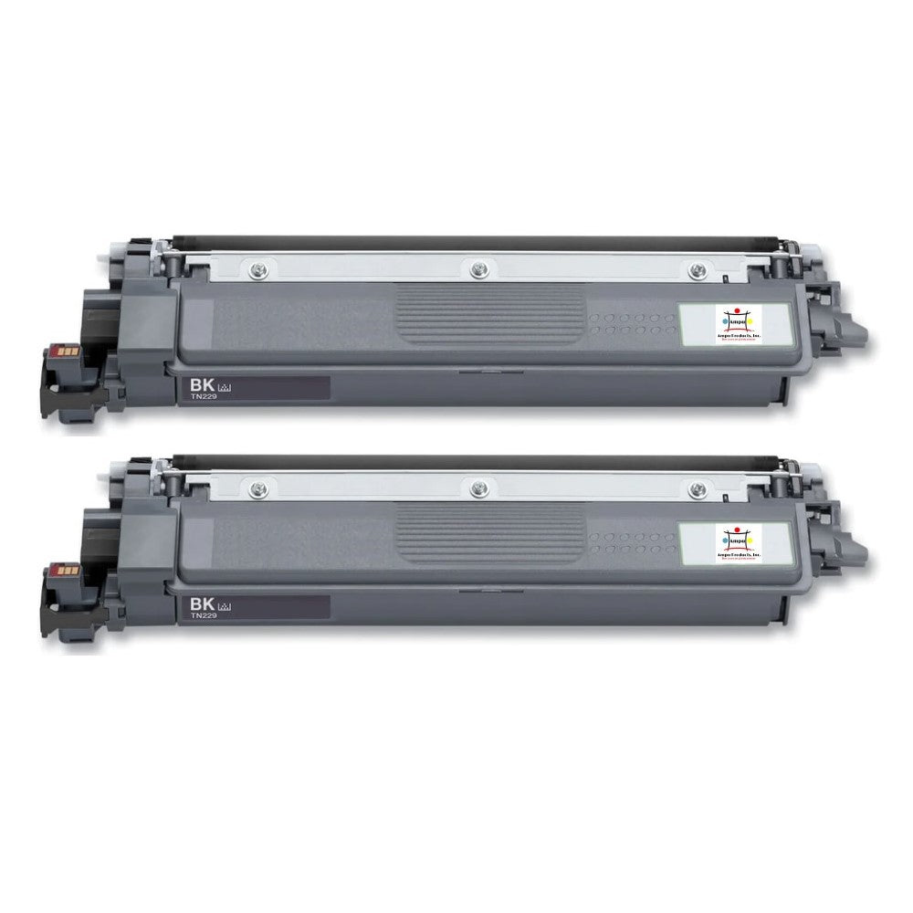 Compatible Toner Cartridge Replacement For BROTHER TN229BK (TN-229BK) Black (1.5K YLD) 2-Pack